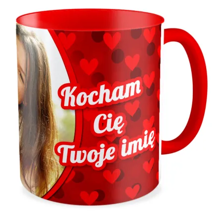 FOTO Kubek czerwony 330ml MIŁOSNY